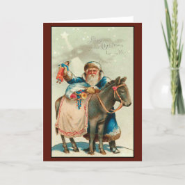 Viktorianisches Vintages Retro-Weihnachten Feiertagskarte