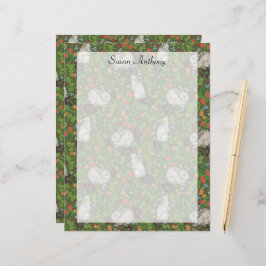 Viktorianisches Vintages Weißer Kaninchengartenpap