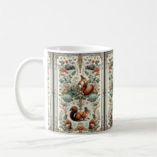 Viktorianisches Wald Eichhörnchen Tapestry Kaffeetasse