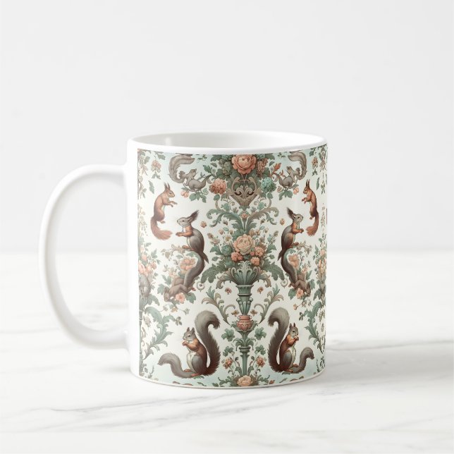 Viktorianisches Wald Eichhörnchen Tapestry Kaffeetasse (Links)