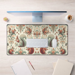 Viktorianisches Wald Eichhörnchen Tapestry Schreibtischunterlage