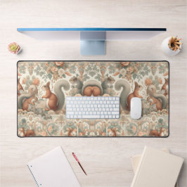 Viktorianisches Wald Eichhörnchen Tapestry Schreibtischunterlage
