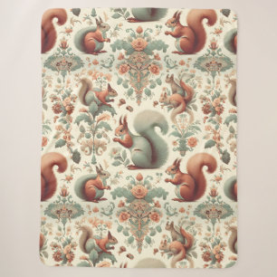 Viktorianisches Wald Eichhörnchen Tapestry Sherpadecke