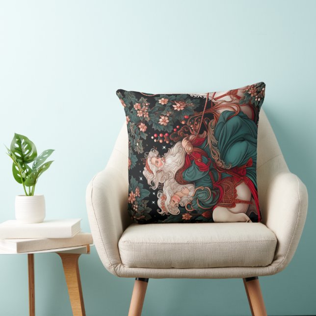 Viktorianisches Weihnachten-Design für den ThreadP Kissen (Stuhl )