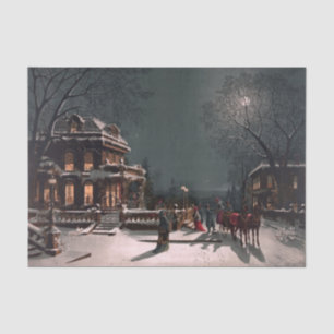 Viktorianisches Weihnachtsabend Seidenpapier