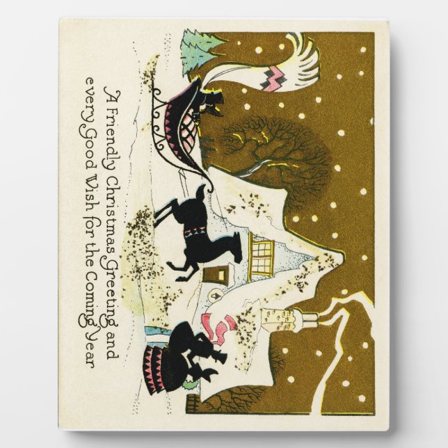 Viktorianisches Weihnachtsfest Fotoplatte (Vorderseite)