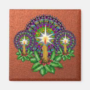 Viktorianisches Weihnachtsmagnet-Kupfer Magnet