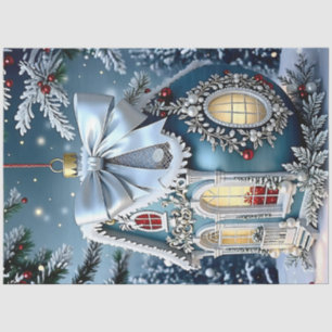 Viktorianisches Weihnachtsschmuck-Dekoupage-Papier Seidenpapier