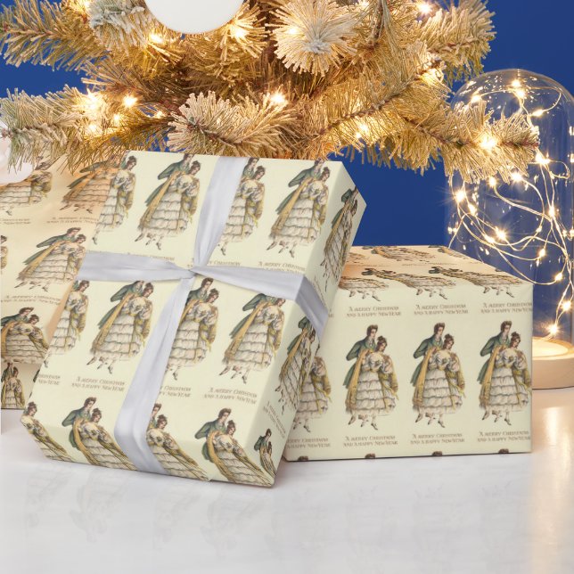 Viktorianisches Weihnachtswrapping-Papier Geschenkpapier (Feiertage)