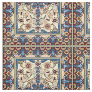 Viktorianisches Zeitalter Jugendstil-Dragonfly Blu Stoff