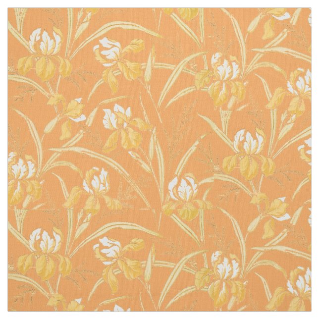 Viktorianisches Zeitalter Jugendstil Iris Blumenmu Stoff (Muster)