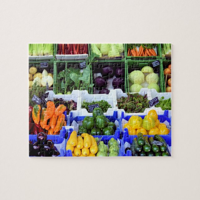 Viktualienmarkt München Deutschland - 8x10 - 110 S Puzzle (Horizontal)