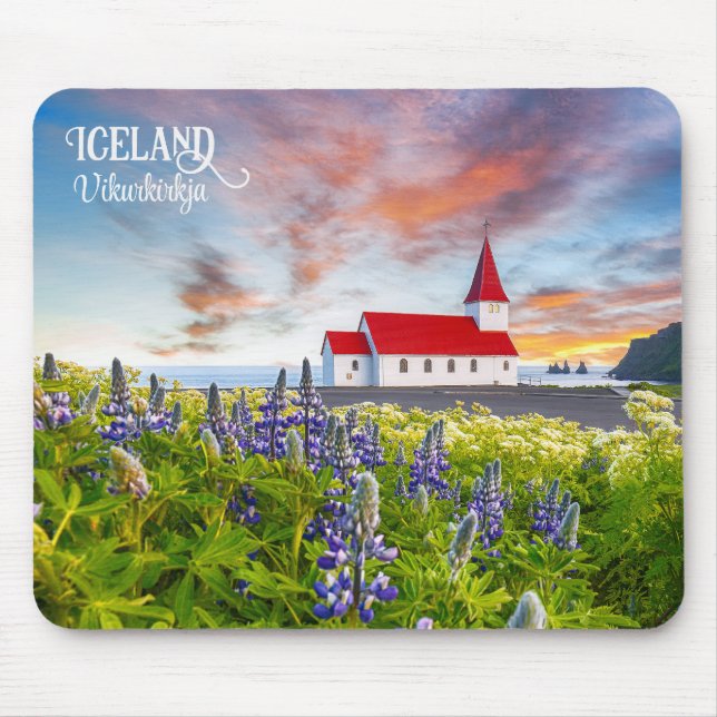Vikurkirkja, Island Mousepad (Vorne)