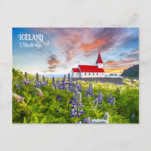 Vikurkirkja, Island Postkarte