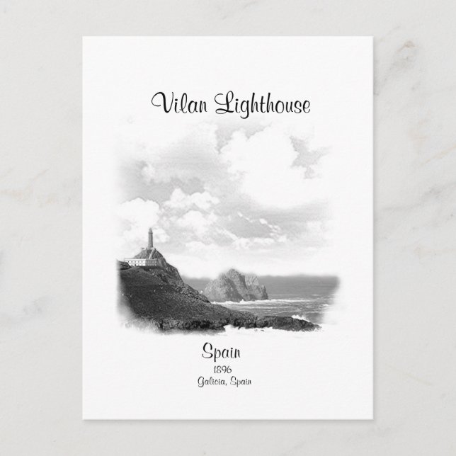 VILAN LIGHTHOUSE, SPANIEN POSTCARD POSTKARTE (Vorderseite)