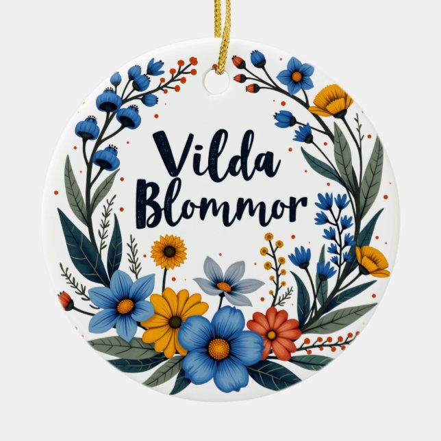 Vilda Blommor Swedish Wildflower Ornament (Vorne)