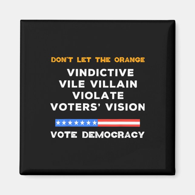 Vile Villain Violate Vote Vision Kamala Magnet (Vorne)