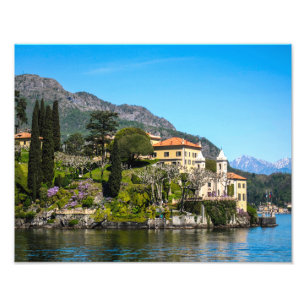 Villa am Comer See, Italien - Foto Print