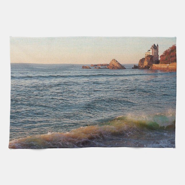Villa am Felsen Geschirrtuch (Horizontal)