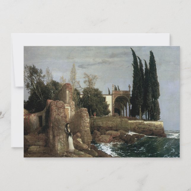 Villa am Meer by Arnold Bocklin, Symbolische Kunst (Vorderseite)