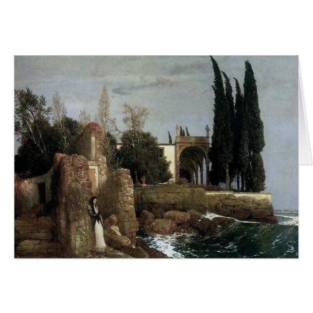 Villa am Meer by Arnold Bocklin, Symbolische Kunst (Vorderseite (Horizontal))