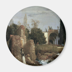 Villa am Meer by Arnold Bocklin, Symbolische Kunst Magnet