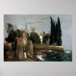 Villa am Meer by Arnold Bocklin, Symbolische Kunst Poster