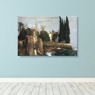 Villa am Meer von Arnold Böcklin, Symbolismus Kuns Leinwanddruck