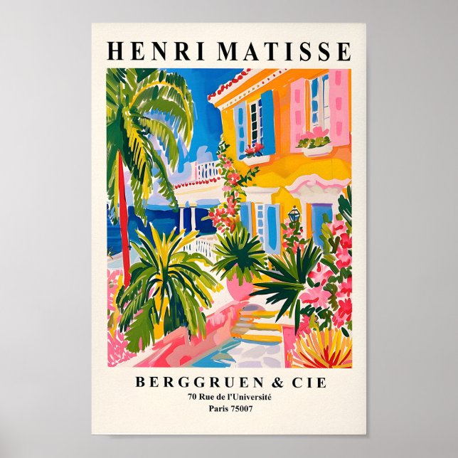 Villa Architecture Print, ästhetisches Matisse Pos Poster (Vorne)