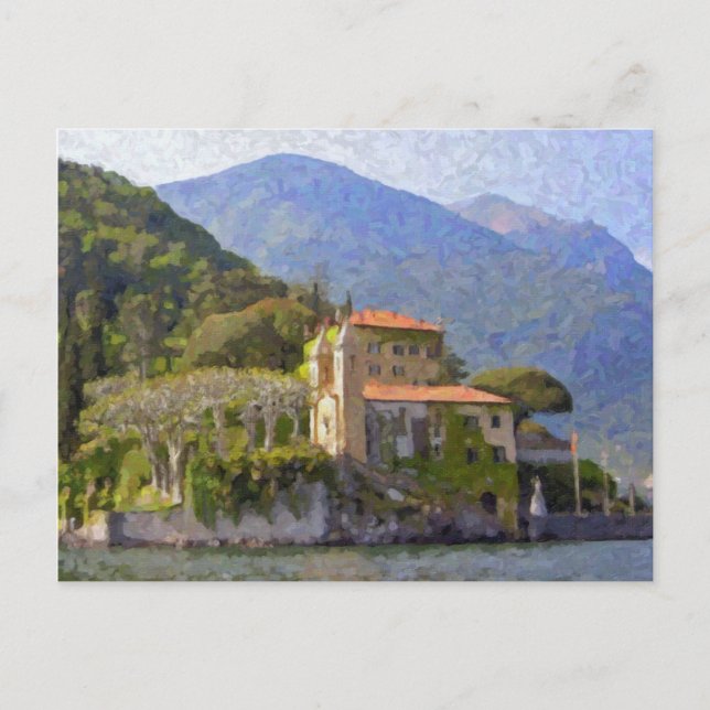 Villa Balbianello, Comer See Postkarte (Vorderseite)