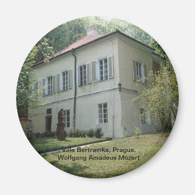 Villa Bertramka-Mozart-Prag Magnet (Vorne)