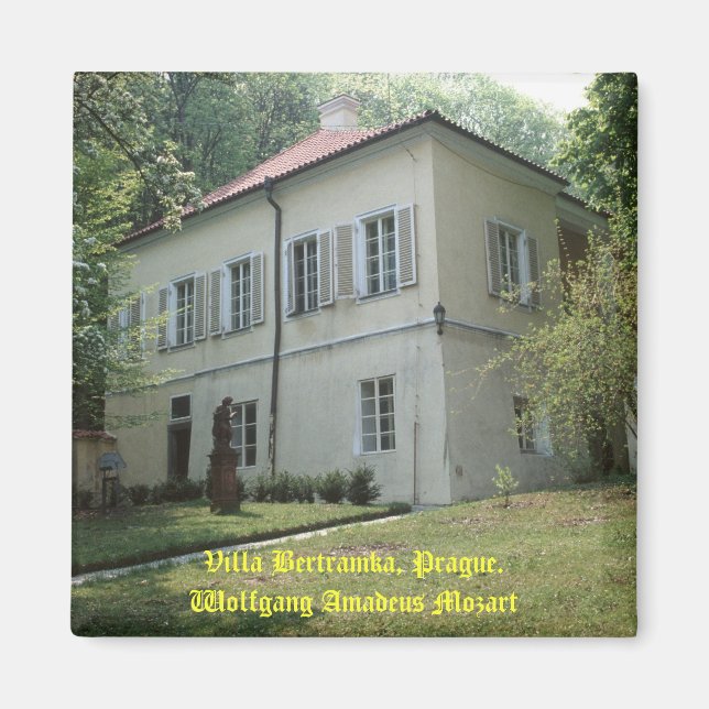 Villa Bertramka-Mozart-Prag Magnet (Vorne)