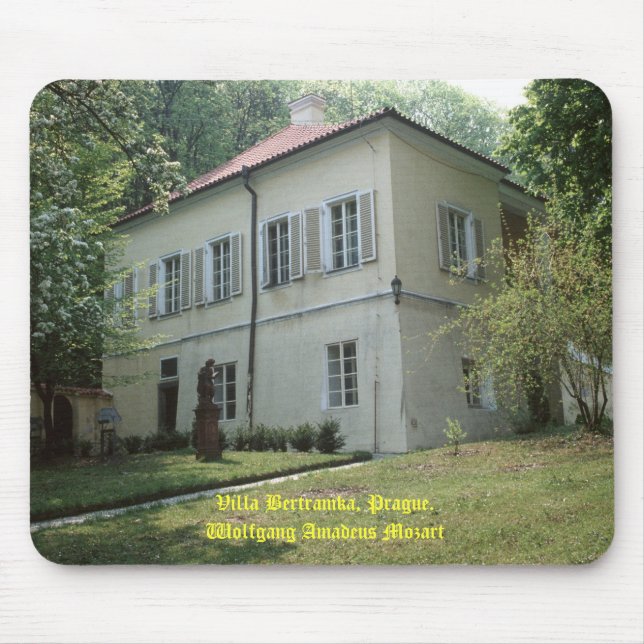 Villa Bertramka-Mozart-Prag Mousepad (Vorne)