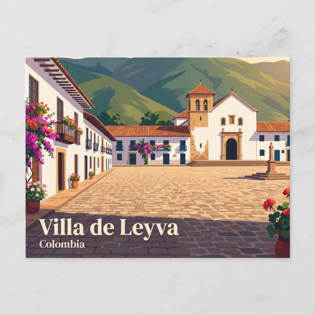 Villa de Leyva, Boyacá, Kolumbien Postkarte (Vorderseite)