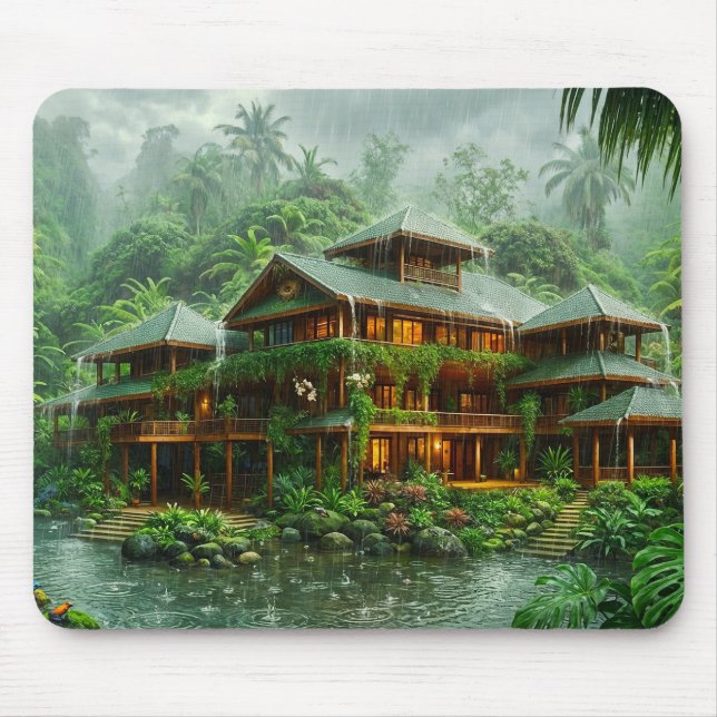 Villa des tropischen Regenwaldes Mousepad (Vorne)