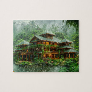 Villa des tropischen Regenwaldes Puzzle