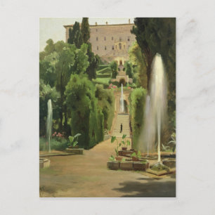 Villa D'Este, Tivoli, 1869 Postkarte