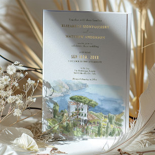 Villa Eva Ravello Italien Destination Hochzeit Folieneinladung