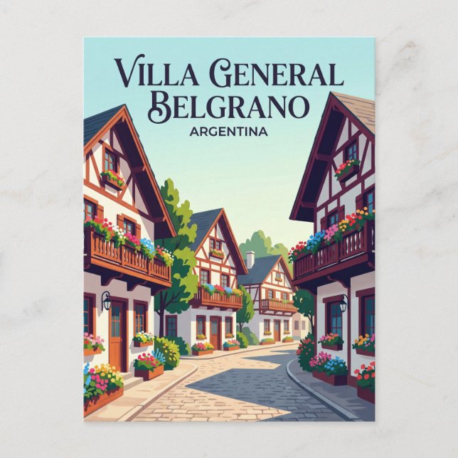 Villa General Belgrano Argentinien Postkarte (Vorderseite)