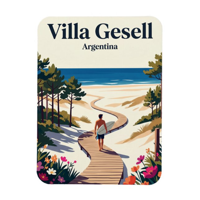 Villa Gesell Argentinien Magnet (Vertikal)