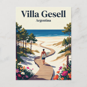 Villa Gesell Argentinien Postkarte