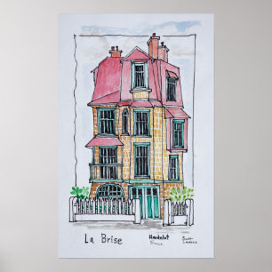 Villa La Brise  Neufchatel Hardelot, Frankreich Poster