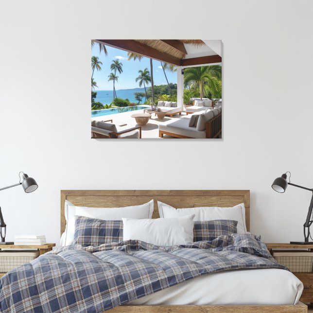 VILLA LIFE #1 LEINWANDDRUCK (Insitu (Schlafzimmer))