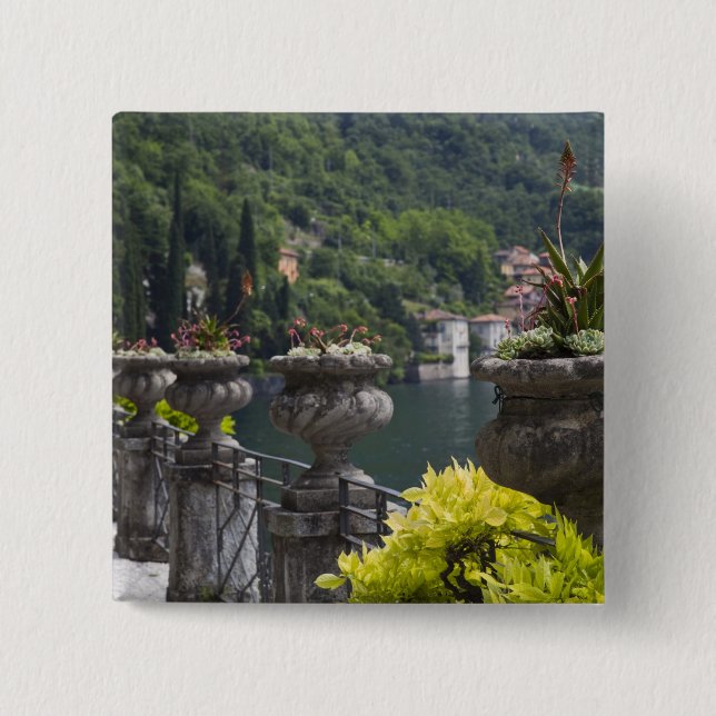 Villa Monastero, Gärten und Seeufer, Varenna, Button (Vorderseite)