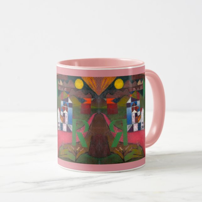 Villa R (1919) Gemälde von Paul Klee Tasse (VorderseiteRechts)