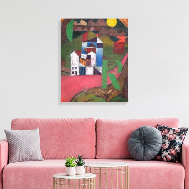 Villa R | Paul Klee | Leinwanddruck (Insitu (Wohnzimmer))