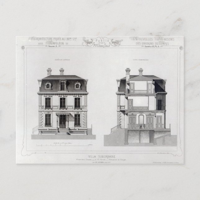 Villa Suburbaine, Premier Chasse bei St. Cloud Postkarte (Vorderseite)