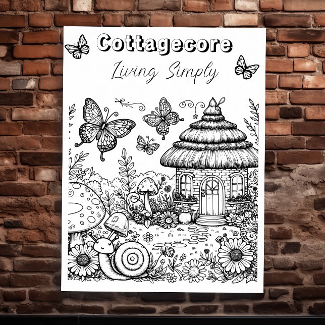 Villa und Schmetterlinge | Farbe Poster (Von Creator hochgeladen)