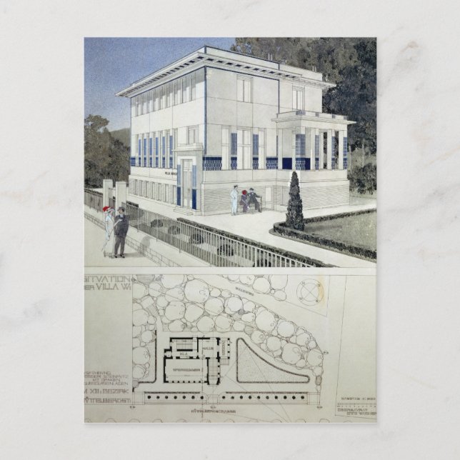 Villa Wagner, Wien Postkarte (Vorderseite)