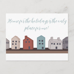 Village Holiday Postcard Postkarte